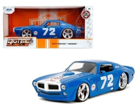 Jada 1:24 1972 Pontiac Firebird #72 - Blue - Chevron - Bigtime Muscle