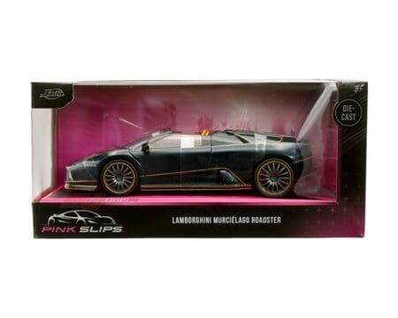 Jada 1:24 Lamborghini Murcielago Roadster - Black Metallic - Pink Slips