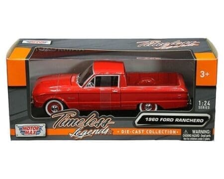 Motormax 1:24 1960 Ford Ranchero (Red) – Timeless Legends