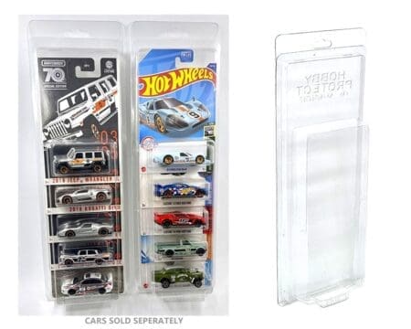 Hobby Protector 1:64 Plastic Protector For Hot Wheels Basic & Matchbox 5 Cars