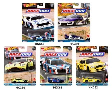 Hot Wheels 1:64 Car Culture 2023 D Case Race Day Assortment - SOLID CASE PACK 5 MODELS