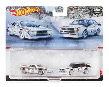 Hot Wheels 1:64 Car Culture 2 Pack Lancia Rally 037 & 84 Audi Sport Quattro