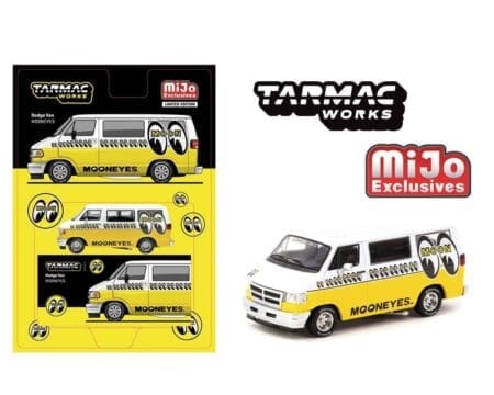 Tarmac Works 1:64 Dodge Van Mooneyes - Yellow - Global64 - MiJo Exclusives