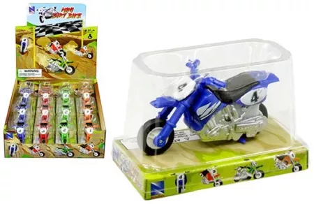 New Ray 2.5" Mini Dirt Bike  Individually Packaged) - Display Tray Set of 12