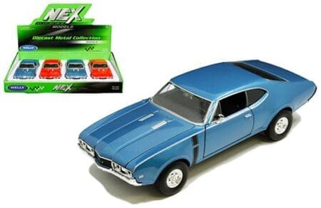 Welly 1:24 1968 Oldsmobile 442 - Display Tray Set of 4