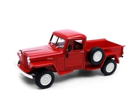 Welly 1:24 1947 Jeep Willys Pickup - Red - Image 2
