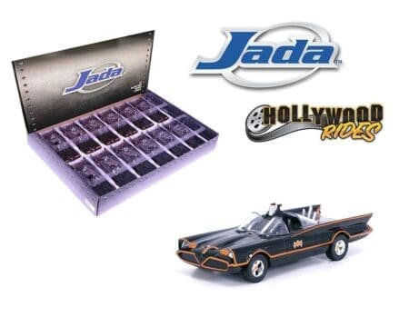 Jada 1:32 Batman TV Series 1966 Batmobile - Hollywood Rides - Display Tray Set of 12