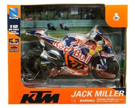 New Ray 1:12 KTM Red Bull Factory Racing MotoGP #43 Jack Miller - Blue/Orange -Motorcycles