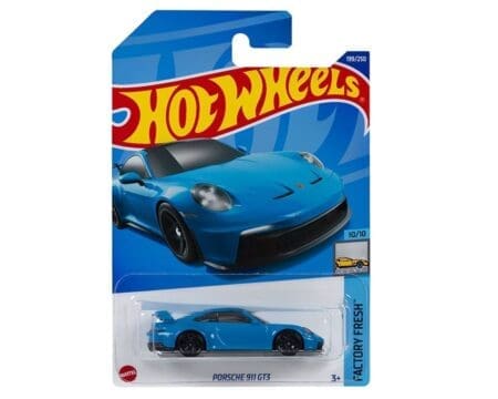 Hot Wheels 1:64 Basic Porsche 911 GT3 - Blue - Solid Case Pack