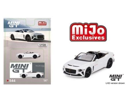 Mini GT 1:64 Bentley Mulliner Bacalar Car Zero - White - Mijo Exclusives