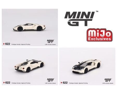 Mini GT 1:64 1964 Ford GT Prototype Heritage Edition White - MiJo Exclusives