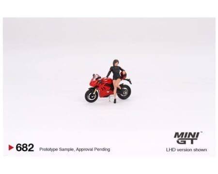 Mini GT 1:64 Ducati Panigale V4 S with Ducati Girl Figure - Image 2