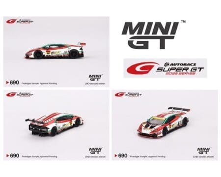 Mini GT 1:64 Japan Exclusive Lamborghini Huracán GT3 EVO2 #88 "JLOC Lamborghini GT3" JLOC 2023 SUPER GT SERIES