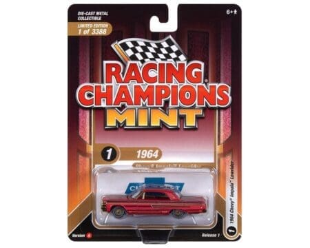 Racing Champions 1:64 1964 Chevrolet Impala Lowrider - Magenta - Mint 2023 Release 1 Version A Limited Edition