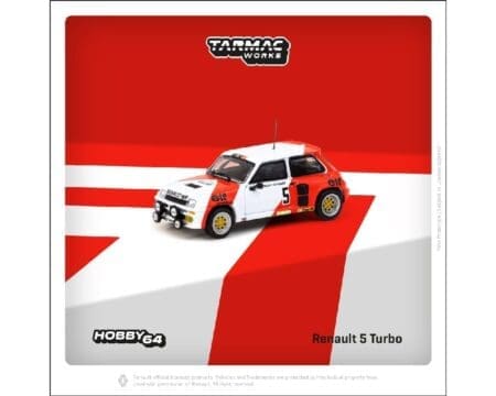 Tarmac Works 1:64 Renault 5 Turbo Rallye du Var 1982 Alain Prost / Jean-Marc Andrié - Hobby64