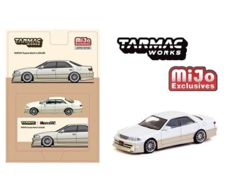 Tarmac Works 1:64 VERTEX Toyota Mark II JZX100 - White Metallic - Lamley Special - Global64 - MiJo Exclusives