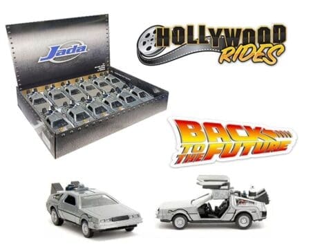 Jada 1:32 Back To The Future Time Machine Assortment - Hollywood Rides - Display Tray Set of 12