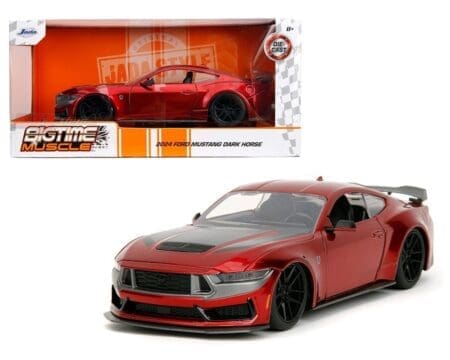 Jada 1:24 2024 Ford Mustang Dark Horse - Candy Red - Bigtime Muscle
