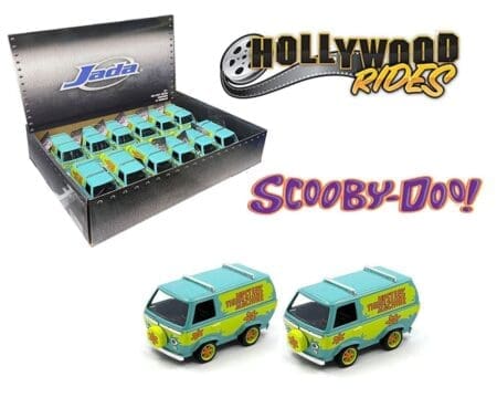 Jada 1:32 Scooby-Doo The Mystery Machine - Hollywood Rides - Display Tray Set of 12