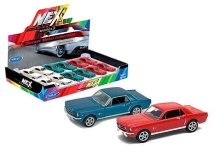 Welly 3″ 1964 1/2 Ford Mustang – Display Tray Box of 12