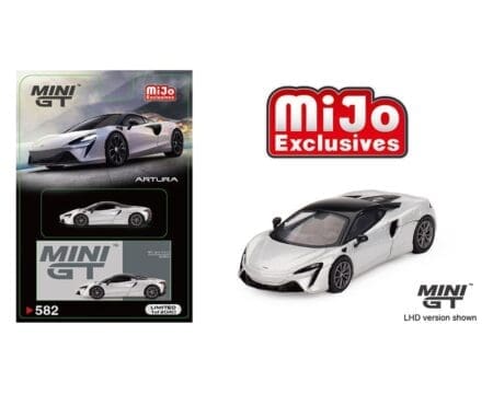 Mini GT 1:64 McLaren Artura - Ice Silver - LHD - MiJo Exclusives
