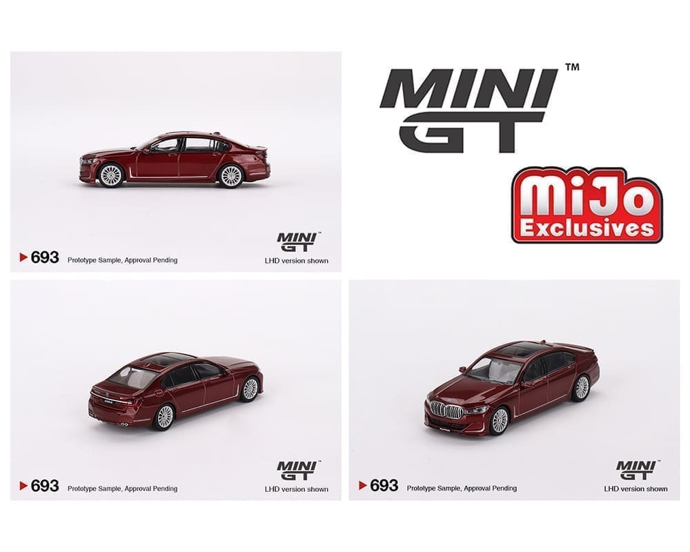 Mini GT 1:64 BMW Alpina B7 xDrive - Aventurin Red Metallic - MiJo