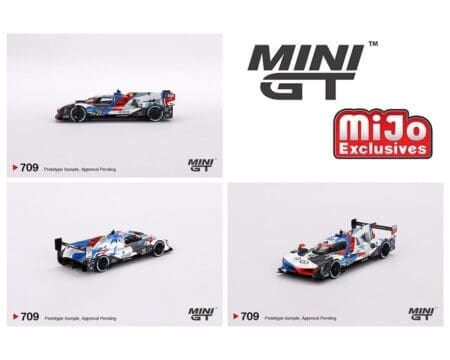 Mini GT 1:64 BMW M Hybrid V8 #25 BMW M Team RLL 2023 IMSA Sebring 12 Hrs 2nd Place - MiJo Exclusives