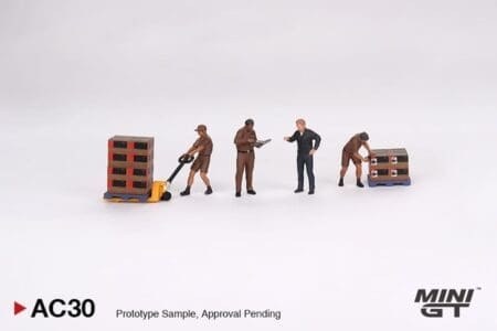 Mini GT 1:64 Figurine UPS Driver and workers