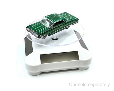 3.5″ Solar Display Stand Turntable 360 Degree Rotating White Base - Image 4