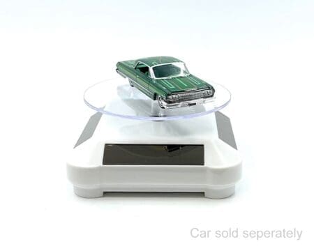 3.5″ Solar Display Stand Turntable 360 Degree Rotating White Base - Image 3
