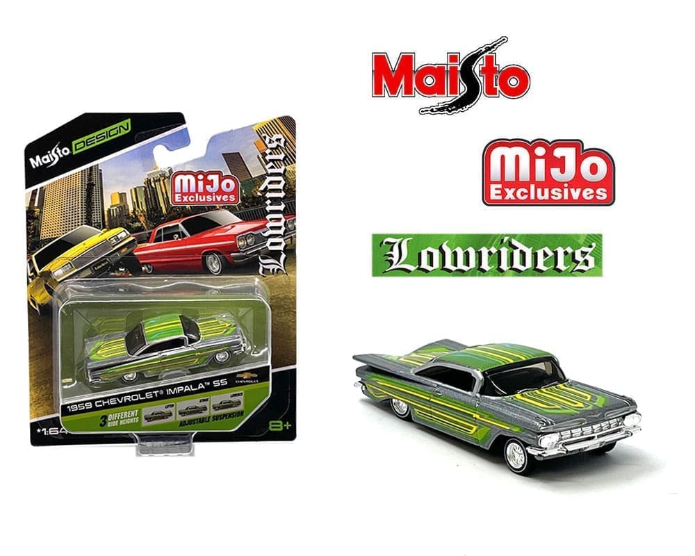 Maisto 1:64 1959 Chevrolet Impala SS - Silver - Design