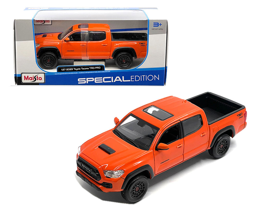 Maisto 1:27 2023 Toyota Tacoma TRD Pro - Solar Octane Orange - Special  Edition - MiJo Exclusives - M & J Toys Inc. Die-Cast Distribution