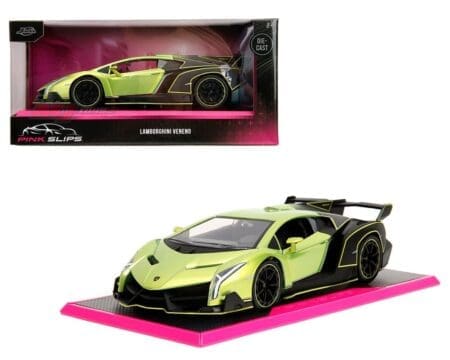 Jada 1:24 Lamborghini Veneno - Green - Pink Slips