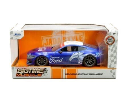 Jada 1:24 2024 Ford Mustang Dark Horse - Blue - Bigtime Muscle