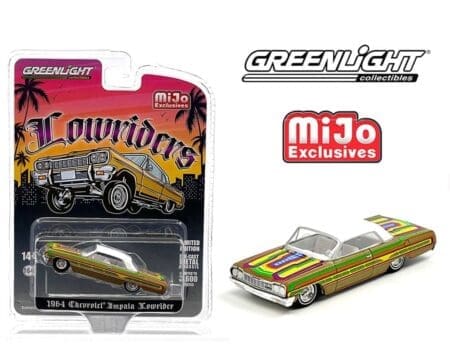 Greenlight 1:64 1964 Chevrolet Impala SS Lowriders Limited 3,600 Pcs- Metallic Gold - MiJo Exclusives