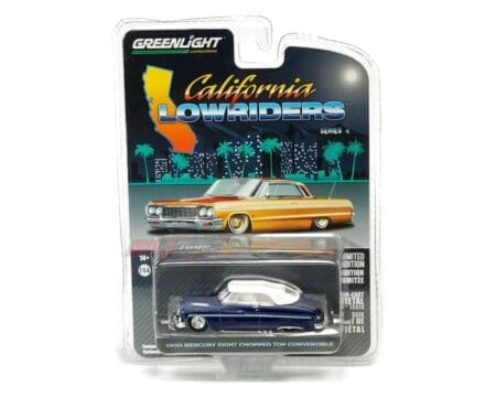 Greenlight 1:64 California Lowriders Series 4 - 1950 Mercury Eight Chopped Top Convertible - Blue