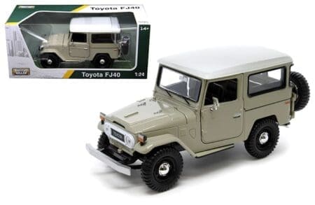 Motormax 1:24 Toyota FJ40 - Beige - MiJo Exclusive - Platinum Collection -