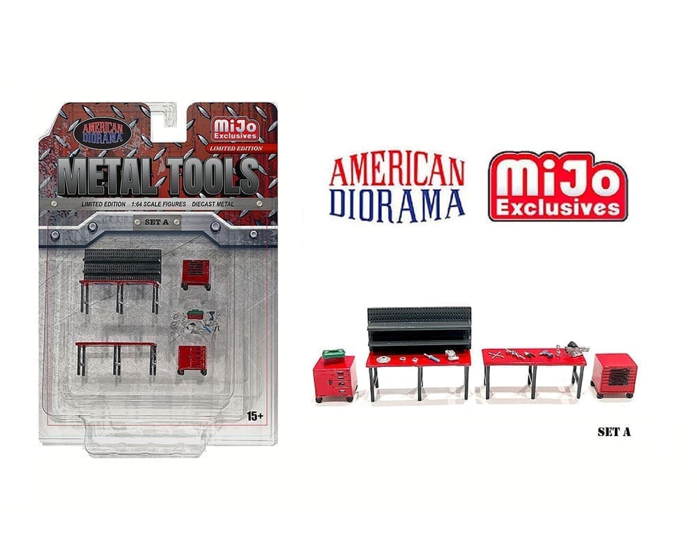 American Diorama 164 Metal Tools Set A MiJo Exclusives M & J Toys