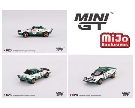 Mini GT 1:64 Lancia Stratos HF 1975 Rally Sanremo Winner #11- White - MiJo Exclusives