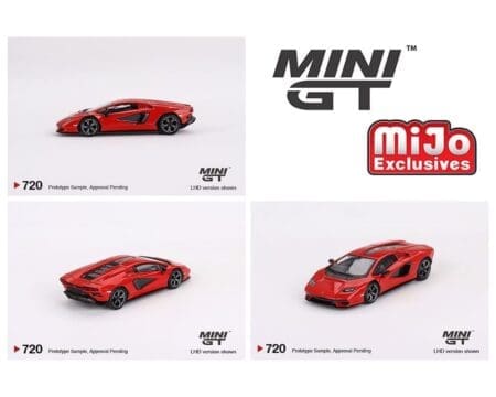 Mini GT 1:64 Lamborghini Countach LPI 800-4 - Rosso Mars - MiJo Exclusives
