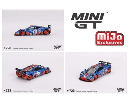 Mini GT 1:64 McLaren F1 GTR #33 1996 Le Mans 24Hr GULF - Blue - MiJo Exclusives