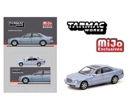 Tarmac Works 1:64 Mercedes-Benz S Class - Horizon Blue - Global64 - Mijo Exclusives