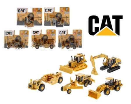 Diecast Masters 1:87 Caterpillar Diecast Models Assortment 6-Piece Set
