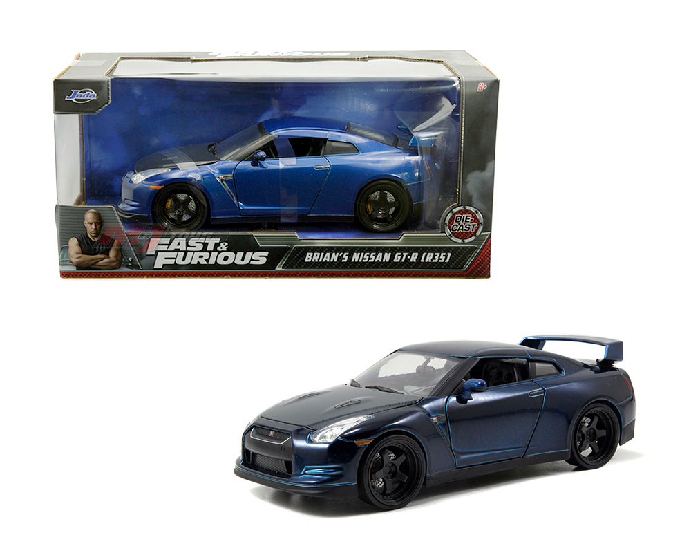 Jada 1:24 Brian’s 2009 Nissan GT-R (R35) - Blue – Fast & Furious - M ...