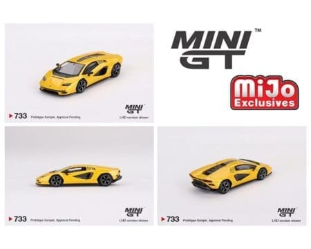 Mini GT 1:64 Lamborghini Countach LPI 800-4 - New Giallo Orion
