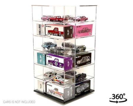 Showcase 1:64 Large 24-Car Display Desk Top Spinner (8"x 8"x16.5") - MiJo Exclusives - Image 7