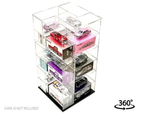 Showcase 1:64 Large 24-Car Display Desk Top Spinner (8"x 8"x16.5") - MiJo Exclusives - Image 5