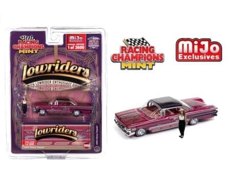 Racing Champions 1:64 Lowriders 1960 Chevrolet Impala SS with American Diorama Figure Limited 3,600 Pieces - Mijo Exclusives