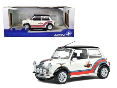 Solido 1:18 1997 Mini Cooper Sport Martini Racing - White with Stripes