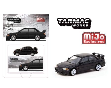 Tarmac Works 1:64 Mitsubishi Lancer GSR Evolution III- Black - Global64 - Mijo Exclusives